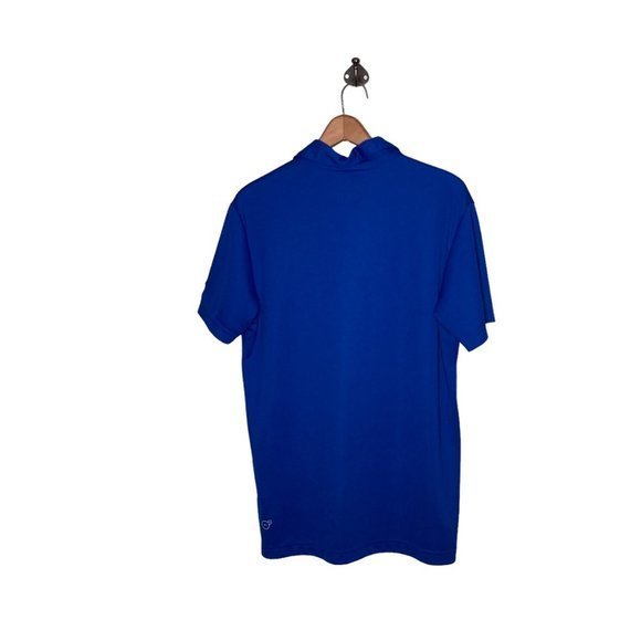 Puma Men's Small S Blue Dry Cell‎ Cat Logo Performance Active Golf Polo Shirt - Picture 2 of 4